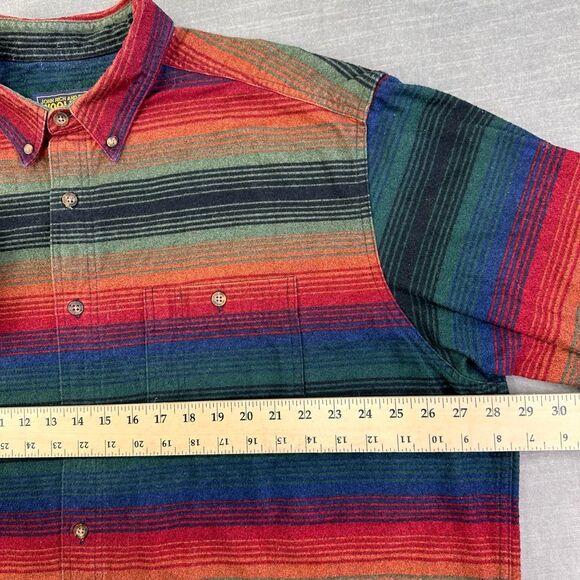 Woolrich Shacket Mens XXL Serape John Rich & Bros Heavyweight Shirt Chamois VTG - Picture 7 of 9